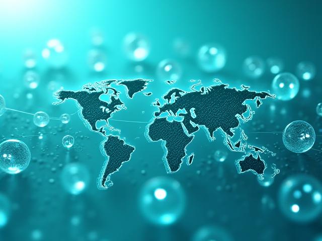 Stylized abstract workforce map